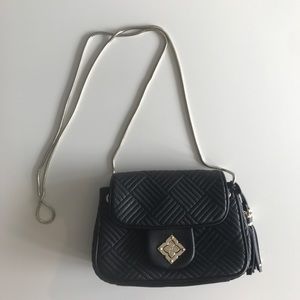 BCBG Black Leather Handbag Crossbody